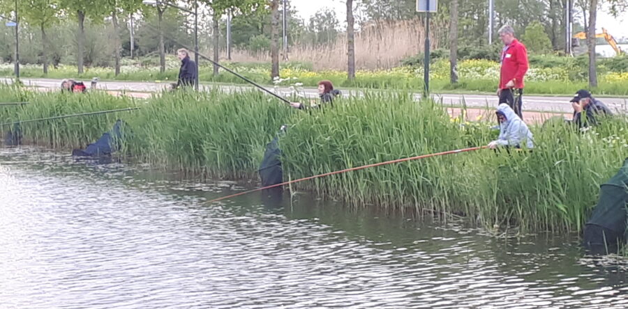 Irene Verheul winnaar van de tweede damesviswedstrijd.