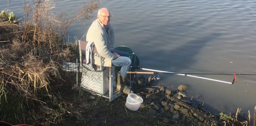 Rinus Klop winnaar van de 1e wedstrijd in 2020, in de Linge.