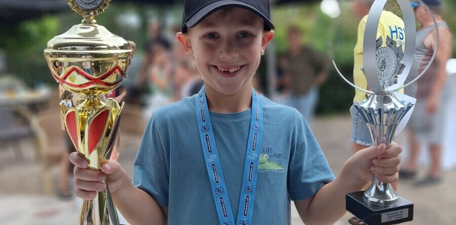 Een record aantal jeugd vissers.